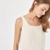 Women's White Classic Rayon Crop Pajama Top