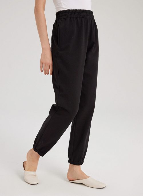 high waisted drawstring sweatpants