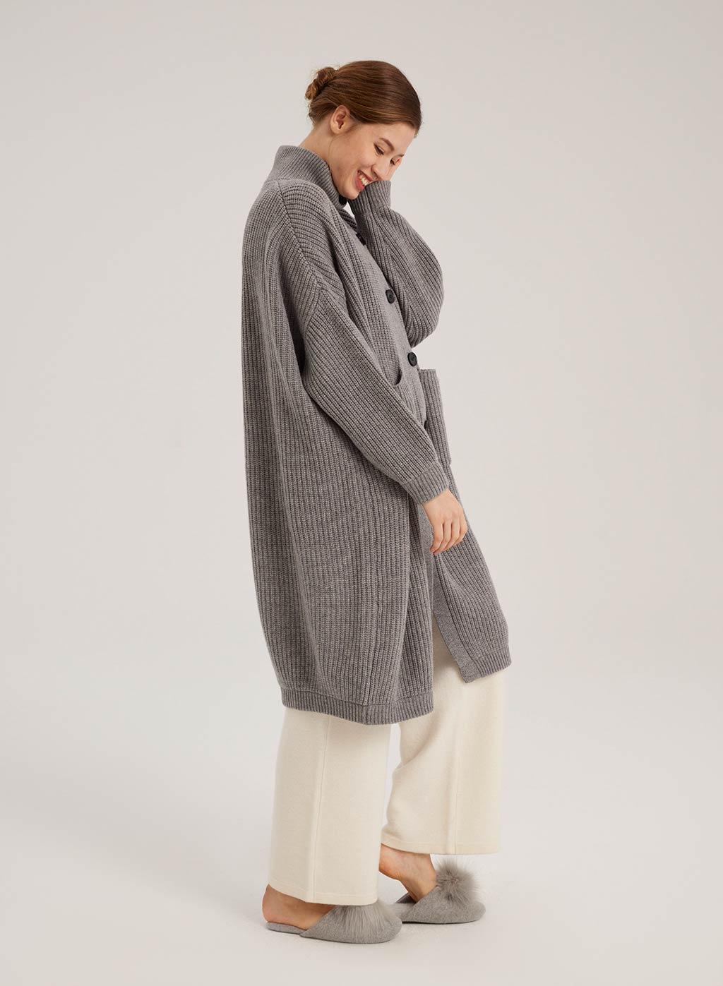 100% Wool Knit Cardigan for Women | Nap Loungewear