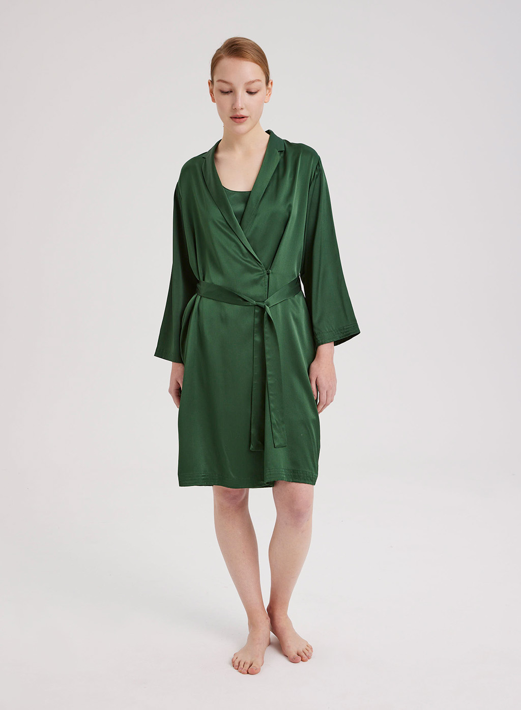 100% Silk Robe & Dress Set