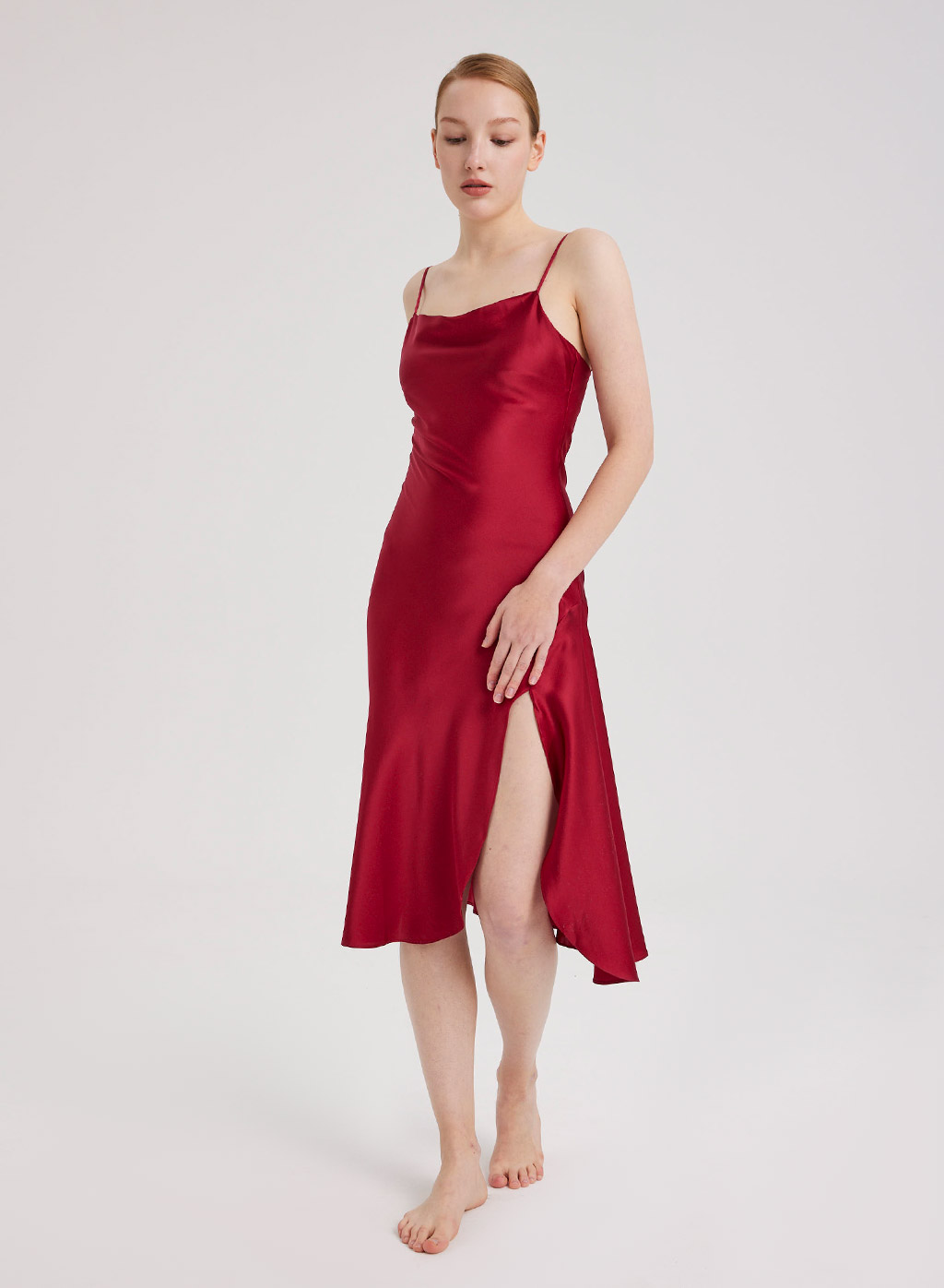 Ruby Satin Dress