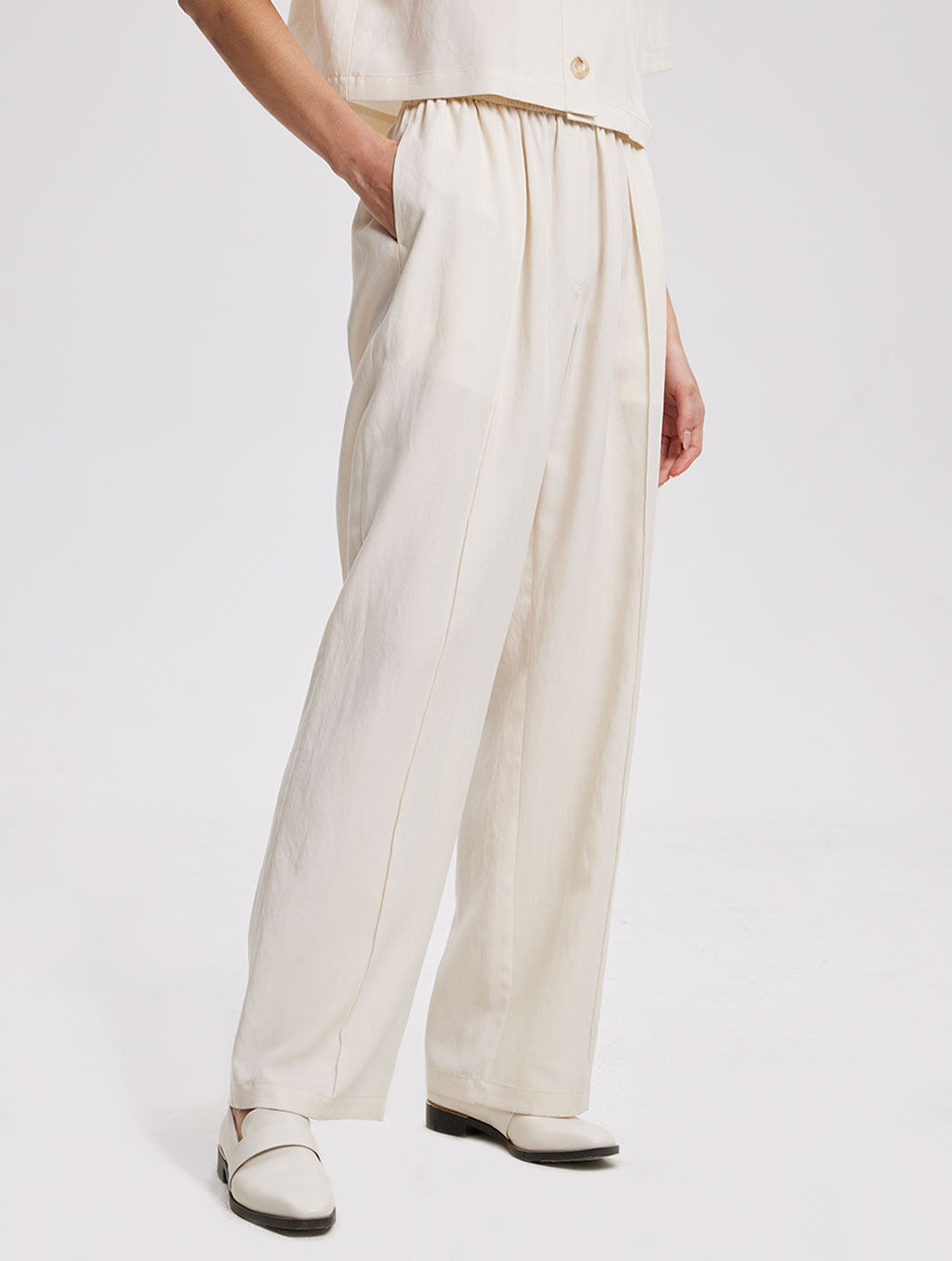 Women's Cotton Drawstring Straight Long Pants - Nap Loungewear