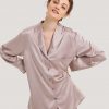 100% Silk Long Sleeved Pajama Top