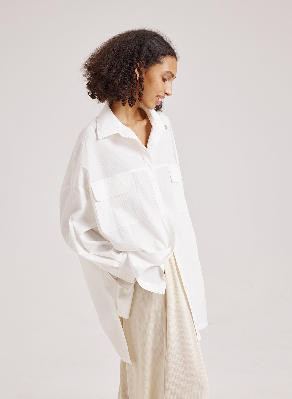 Voluminous Pocket Shirt | Women's Top & Blazer | Nap Loungewear