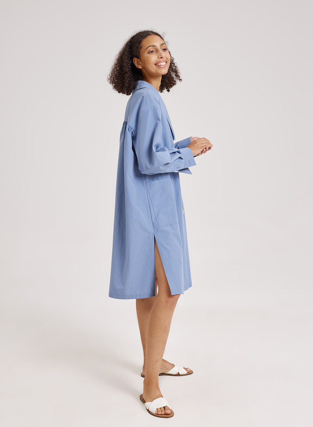 Statement Collar Midi Dress | Lounge Pajama | Nap Loungewear