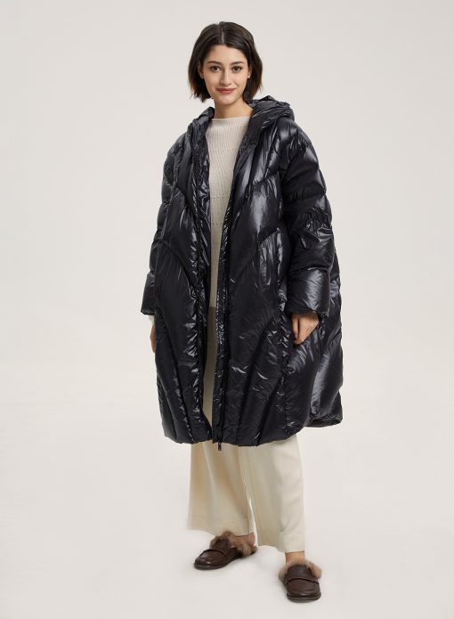 long goose down coat