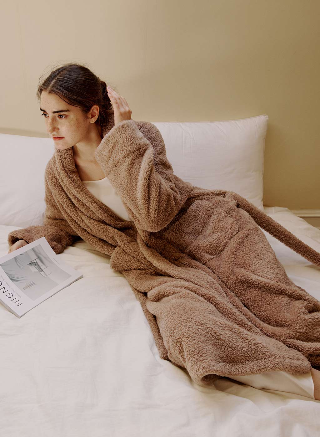 Cozy Boucle Knitted Robe