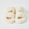 Fluffy Open-Toe Slippers