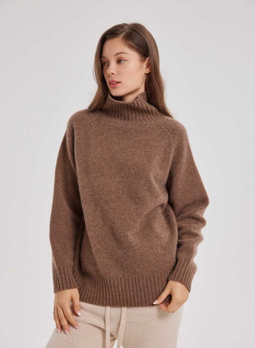 funnel neck jumper women