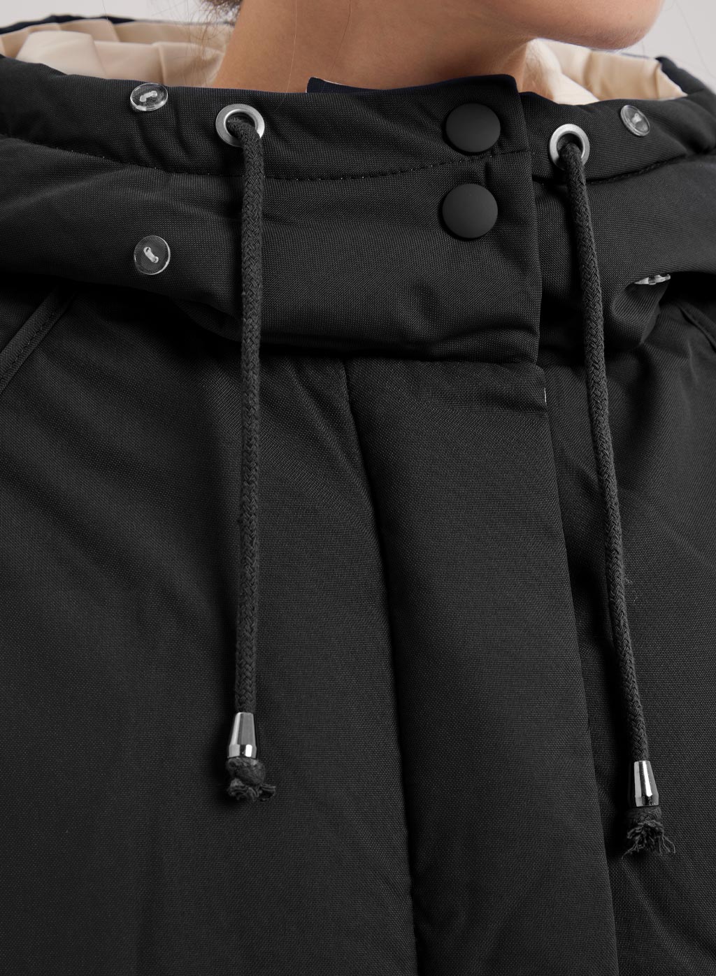 hiërarchie Stadscentrum makkelijk te gebruiken Drawstring Hooded Parka | Warm Black Jacket | Nap Loungewear