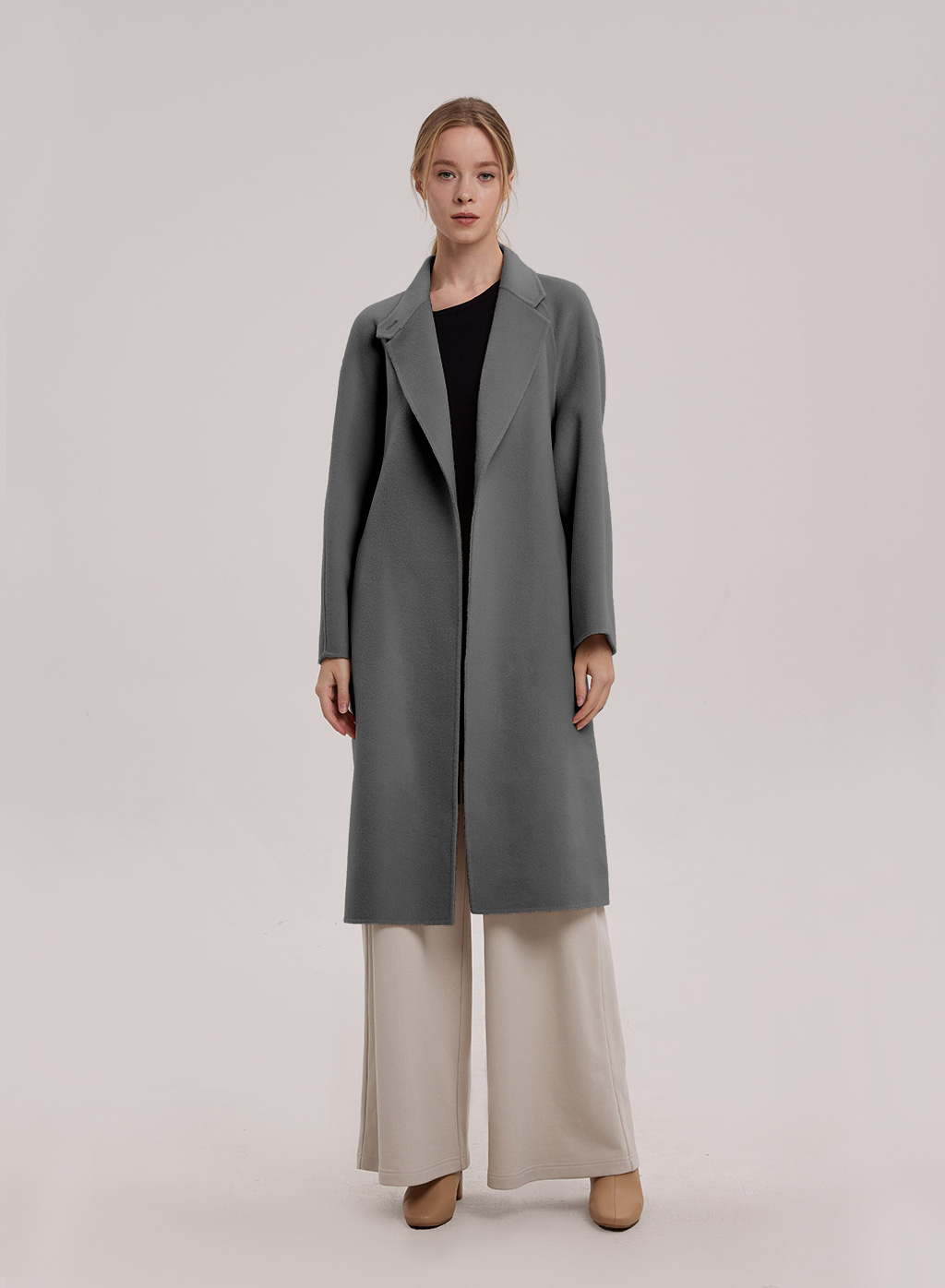 Long Wool-Cashmere Coat