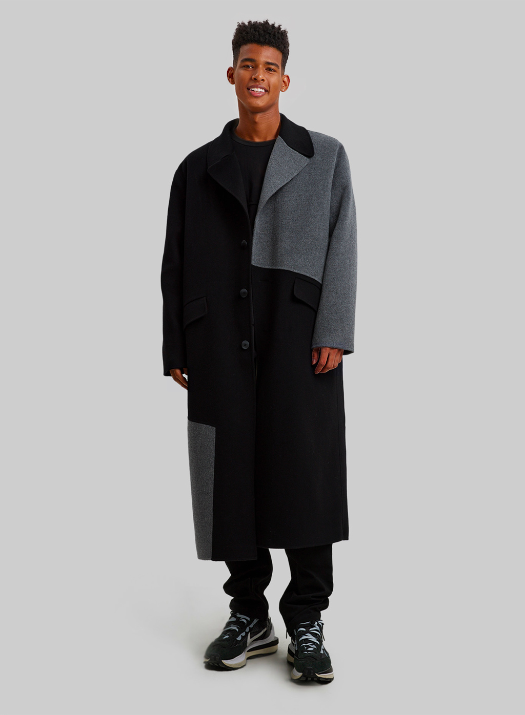 Longline Wool Overcoat | Mens Wool Overcoat | Nap Loungewear