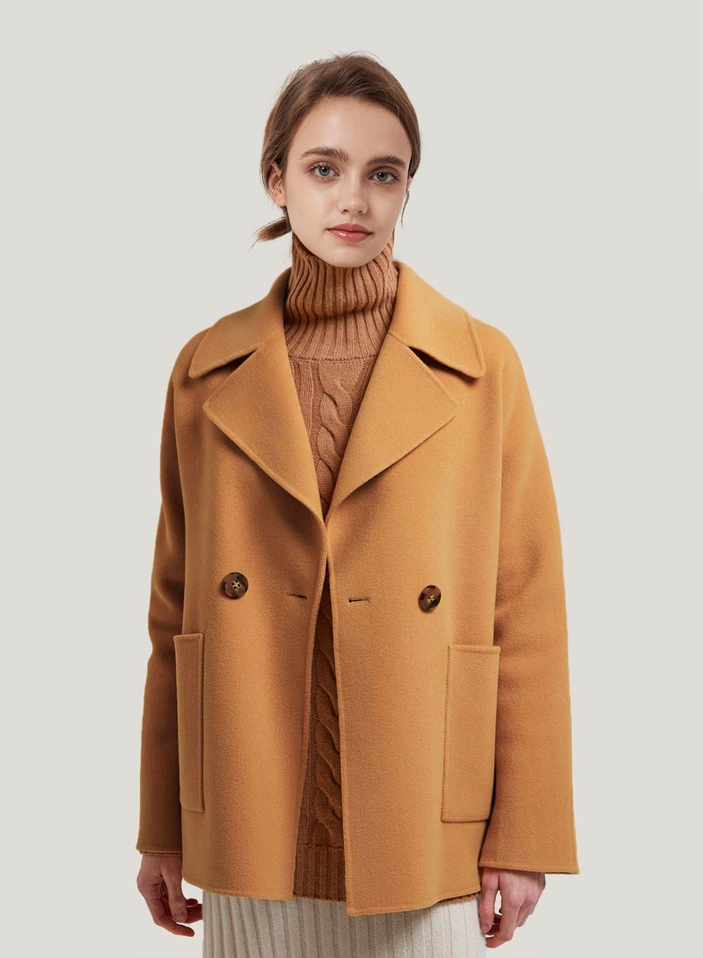 lambswool peacoat