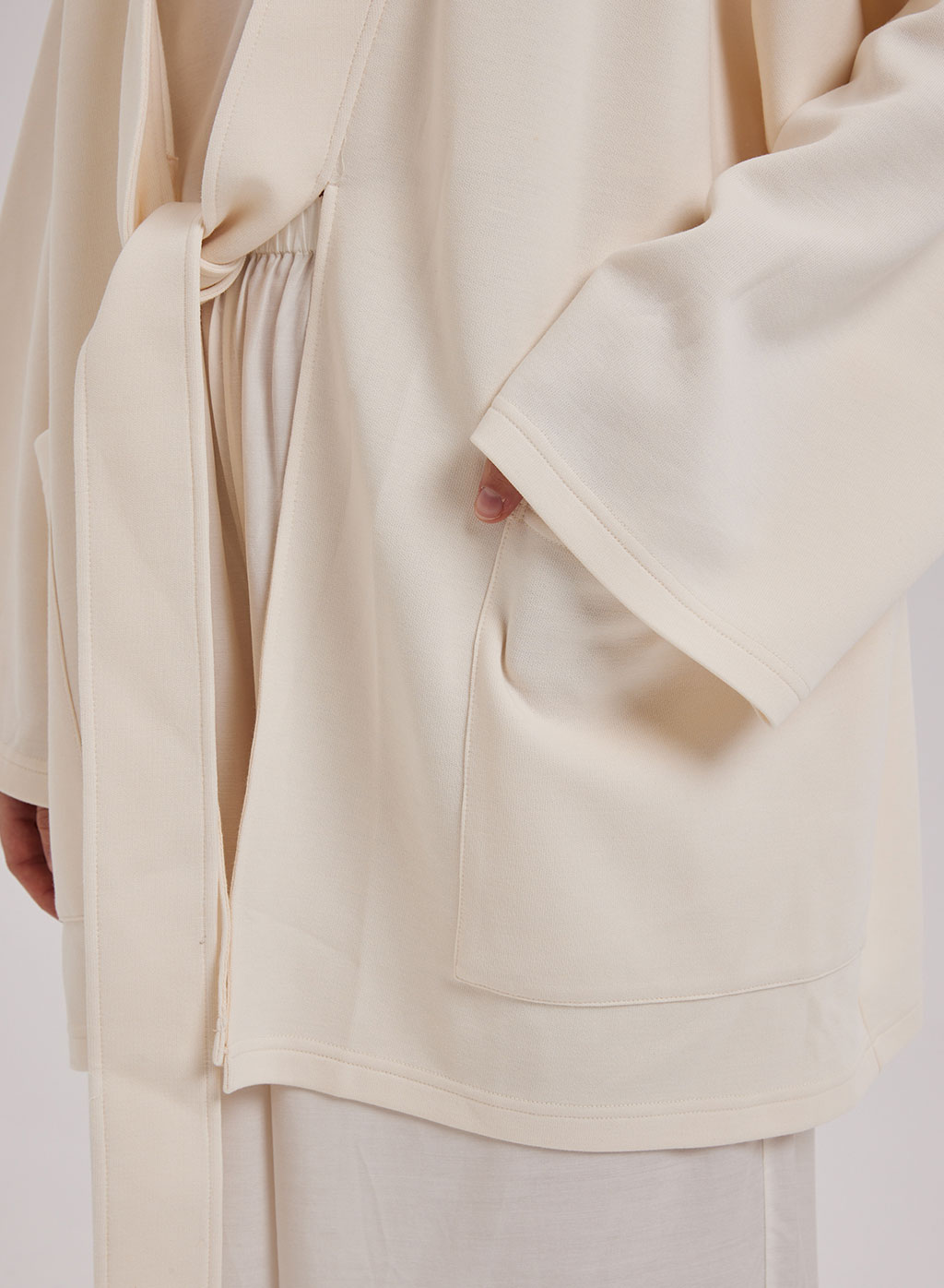 Hesje gedragen Heer Cotton Fleece Kimono | Chunky Oversized Cardigan | Nap Loungewear