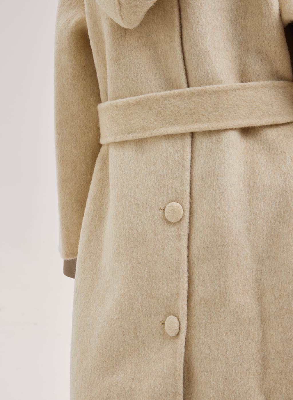 ロングコート Na.e 新品未使用 Shawl Collar Wool Coat キャメル