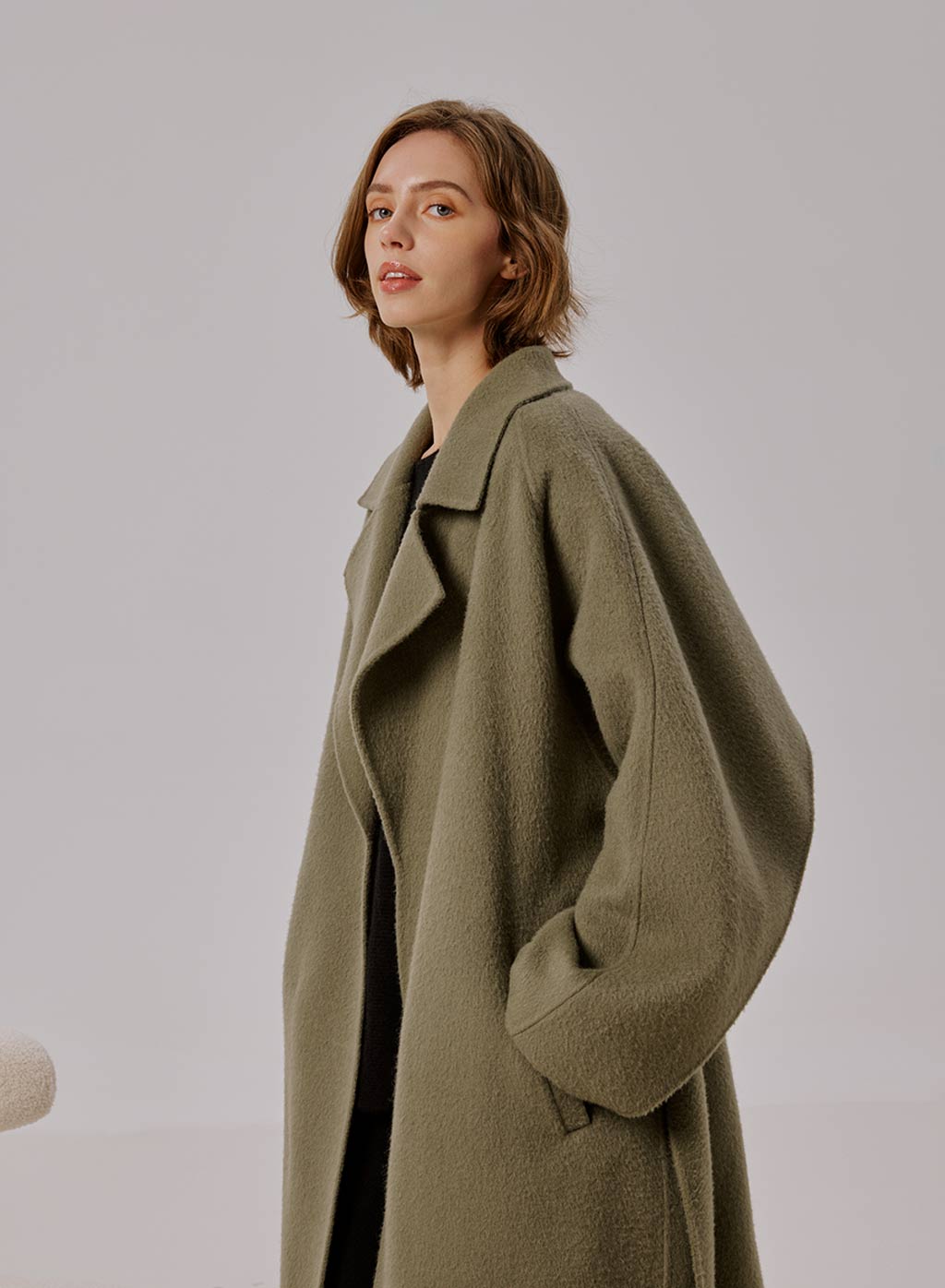 完売完売LIDNM WOOL GABA TRENCH COAT Sサイズ アウター | purcellcom.com