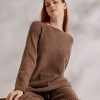 Knitted Boatneck Relaxed Sweater