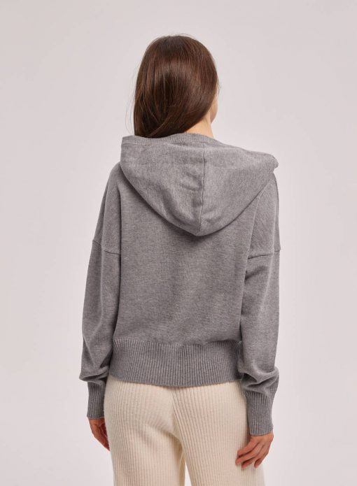 knit zip up sweatshirt