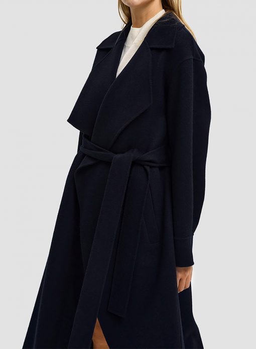 soft wool wrap coat