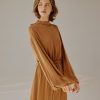 Modal Puff-Sleeve Maxi Dress