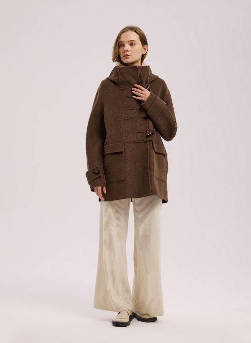 a line wool coat