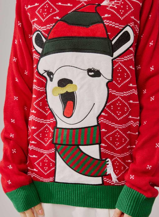 alpaca ugly christmas sweater