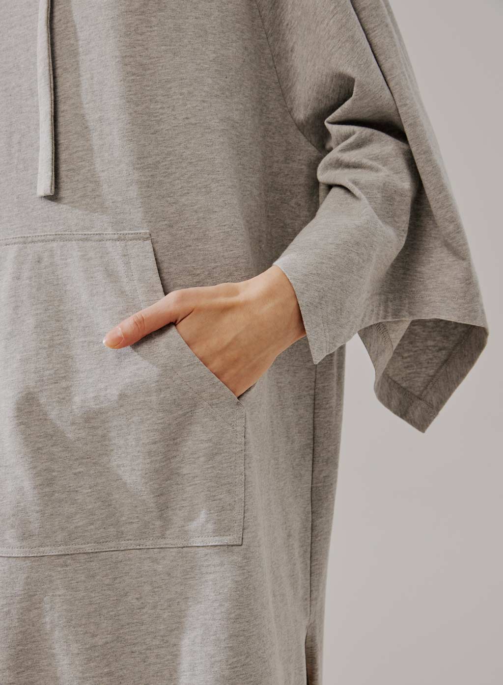 100% Cotton Oversized Midi Length Hoodie Dress | Nap Loungewear