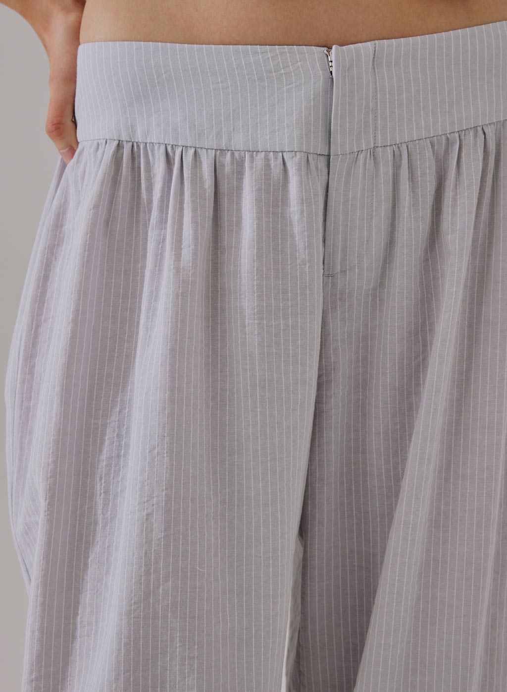 Striped Wide-Leg Pants | Alice Blue | Nap Loungewear