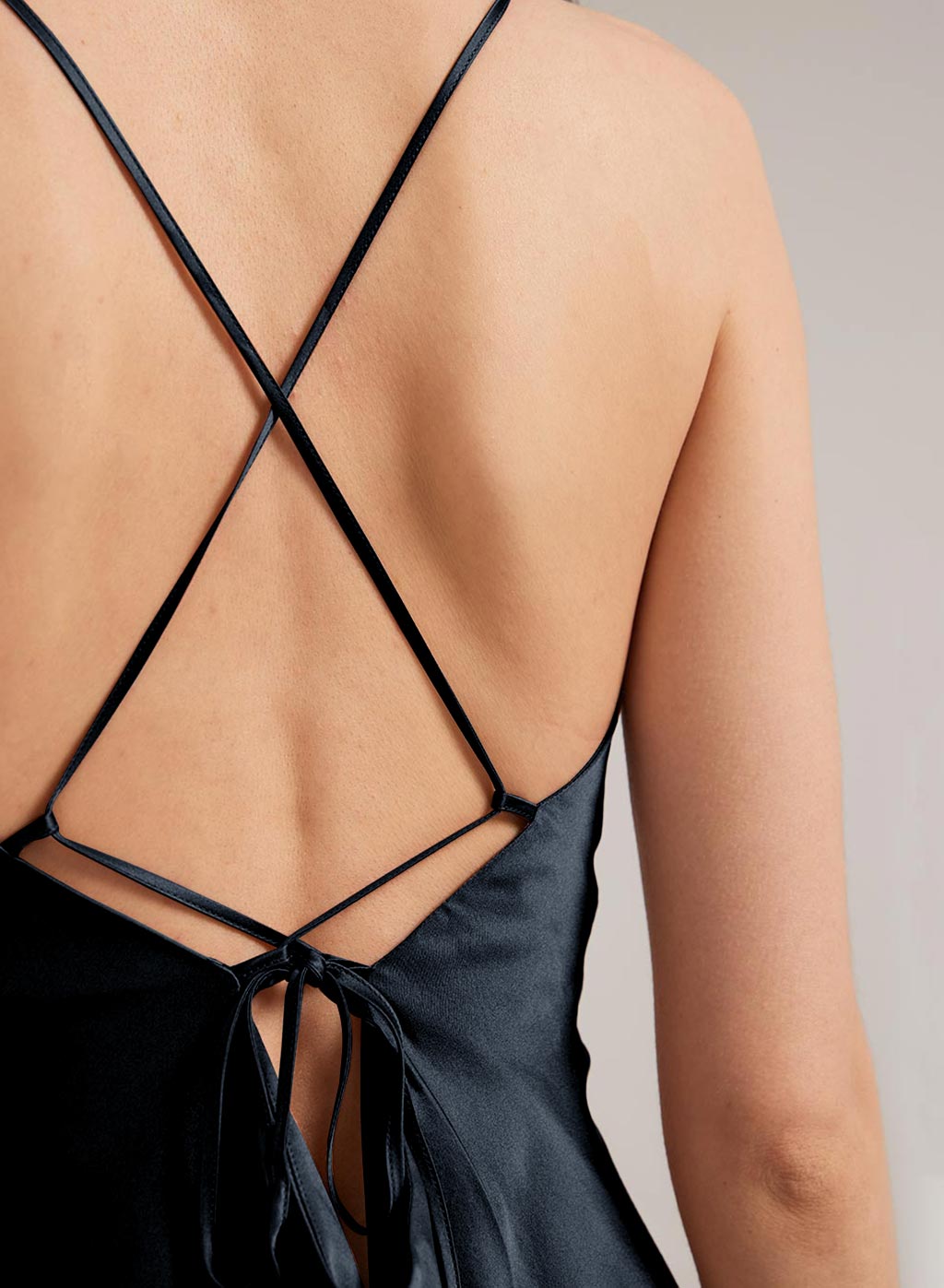 Pure Silk Body-con Slip Dress, Spaghetti Strap Dress