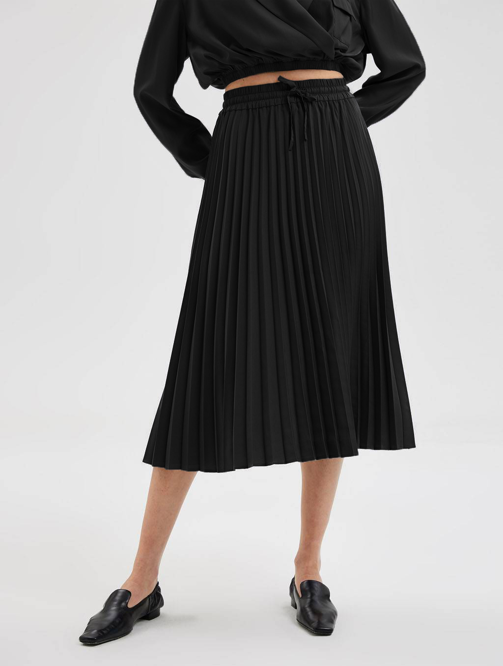Pleated Midi Skirt | Nap Loungewear