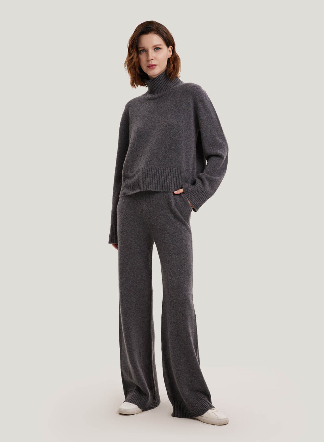 Wool, silk and cashmere trousers – Peserico